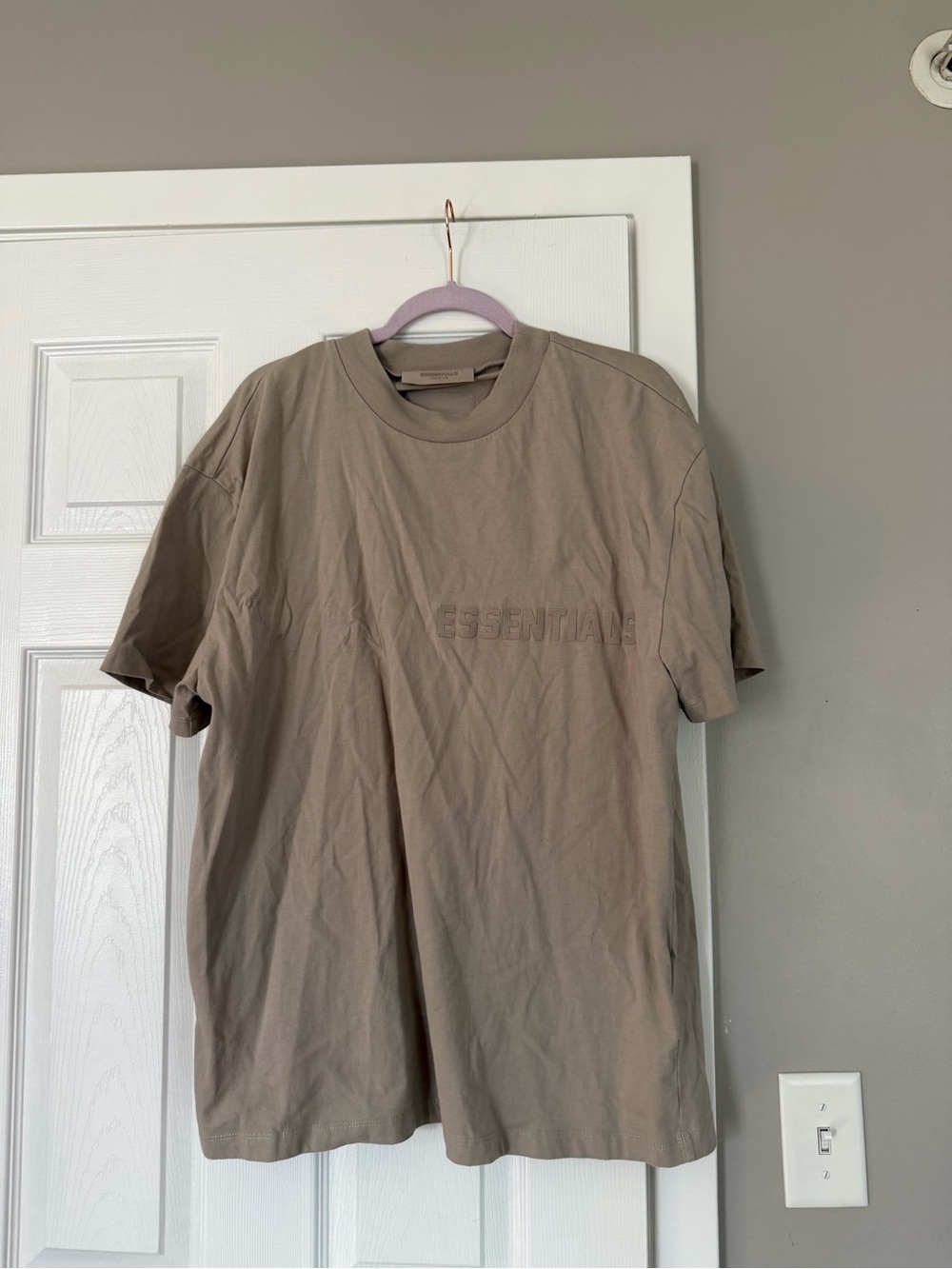Essentials Fear of God Taupe Men’s Tshirt 100% Cotton